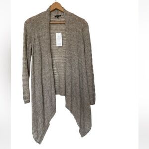 Eileen Fisher 100% Baby Alpaca Wave Open Cardigan Small NWT